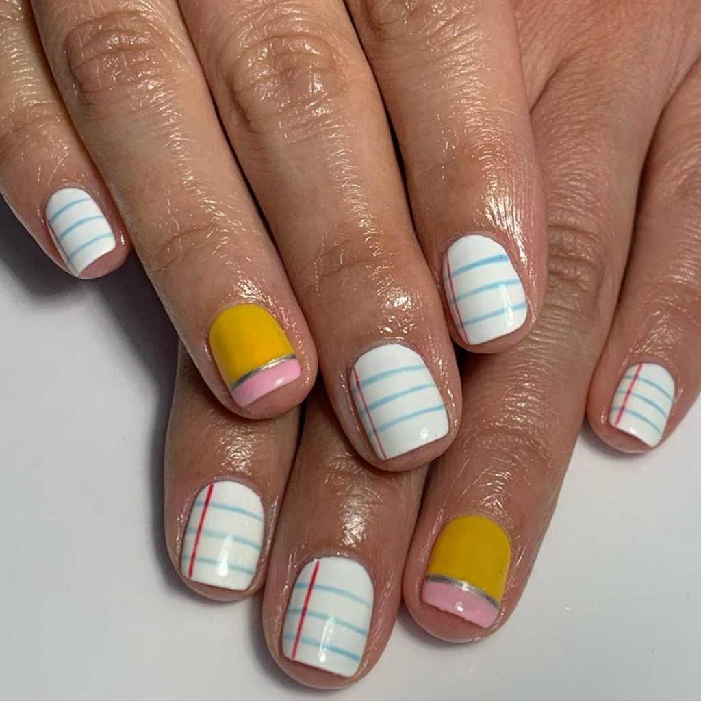 Notebook paper nails