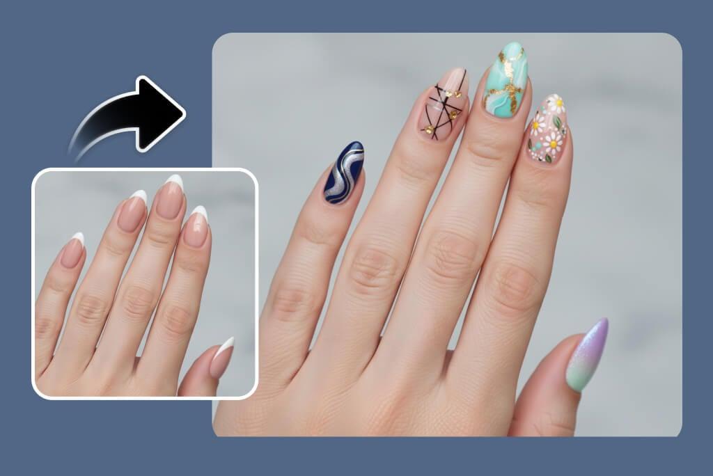 Before and after try-on